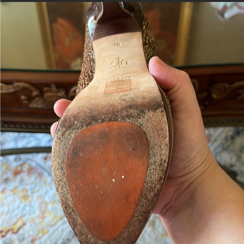 Cole Haan Colored Fur Hair Nike Air Heels